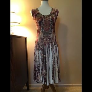 Apt 9 print princess dress size Pet L full skirt